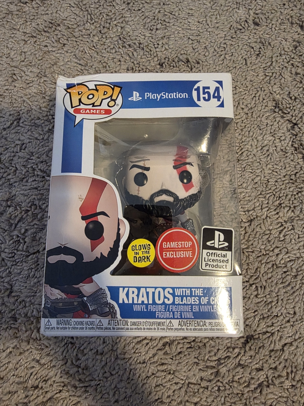 Gamestop Exclusive Playstation Kratos Pop! Vinyl Figure #154